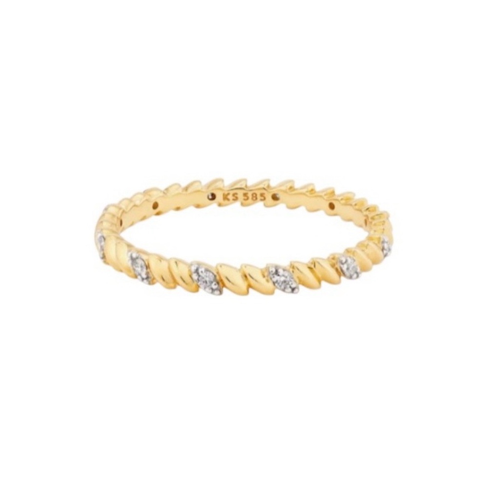 Kendra Scott Gold and Silver Twisted Ring